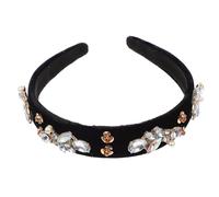 SAFIGLE Diadema Perlas y Gemas de Imitación para Mujer, Elegante y Ligera para Bodas y Eventos
