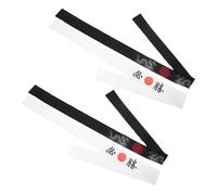 SAFIGLE Diademas Ninja Japonesas Ajustables para Niños, Banda de Chefs Japonesa de Algodón, Accesorio para Karate y Fiestas Temáticas, Paquete de 4 Piezas