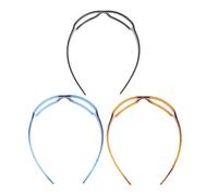 SAFIGLE Diademas Para Gafas 3 Piezas Duraderas Tamaño Único Oxford Lavarse La Cara Mujer Uso Diario Colores Negro, Azul Marino y Café Oscuro