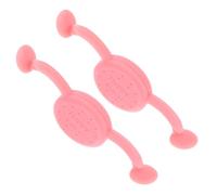 SAFIGLE Entrenador Facial de Silicona Rosa para Corrección de Sonrisa y Mejora de Contornos Faciales, 2 Piezas para Cuidado y Belleza en Casa