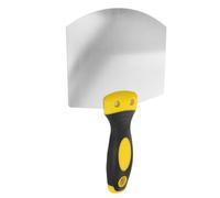 SAFIGLE Espátula para Masilla de Paneles de Yeso Curva de Acero Inoxidable 15 CM Herramienta Raspadora para Vinilos Decorativos y Eliminación de Manchas Uso Profesional