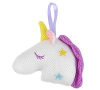 SAFIGLE Esponja de Ducha de Malla Exfoliante de Unicornio Cartoon para Adultos Suave y Espumosa para Cuidado