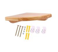 SAFIGLE Estante Flotante De Madera Resistente para Pared, Estante Decorativo De Esquina para Cocina y Baño, 1 Unidad Diseño Sectorial, 25 Cm