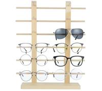 SAFIGLE Estante para Gafas de Sol de Plástico Diseño Doble Nivel y Doce Capas, Soporte Práctico para Exhibición y Almacenamiento en Casa o Ferias Artesanales