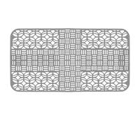 SAFIGLE Esterilla de Silicona para Escurrir Platos Diseño Cuadrado Hueco, Resistente al Calor y Flexible, Apta para Uso en Fregadero y Encimera