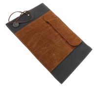 SAFIGLE Estuche Enrollable Vintage para Lápices y Bolígrafos Estampado de Mapa del Tesoro Gran Capacidad Piel Sintética Color Marrón Oscuro Portátil y Práctico para Escuela y Oficina