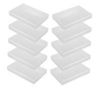SAFIGLE Estuche para Casetes de Música 10 Piezas Transparente Pp Semitransparente, Caja Organizadora de Almacenamiento de Cintas, Soporte Plástico para Coleccionistas en Hogar y Oficina
