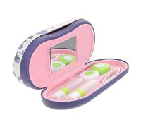 SAFIGLE Estuche para Gafas Y Lentillas PortáTil 2 En 1 Caja De Anteojos con Compartimentos para Lentes Y Accesorios Ideal para Viajes Y Uso Diario