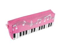 SAFIGLE Estuche para Teclado Oficina Organize Caja de lápiz de los Bolsa de lápiz Delgado Estuche de lápices para niñas Case de lápiz para Adultos Caja de lápices de niña Lienzo Rosa