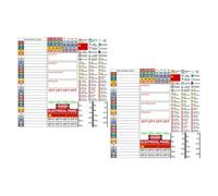 SAFIGLE Etiquetas Impermeables Autoadhesivas de Pvc para Caja de Interruptores, Tamaño 4,7 X 30 Cm, Paquete de 2 Hojas, Resistentes para Paneles Eléctricos Exteriores y Uso
