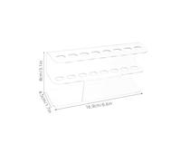 SAFIGLE Expositor de 2 bolígrafos: organizador de herramientas para uñas con 8 ranuras, acrílico transparente, ideal para pinzas de pestañas, bolígrafos para decoración de uñas y aplicadores de