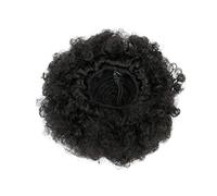 SAFIGLE Extensión De Moño Afro Rizado Corto Ajustable Fibra Sintética Coreana Postizo Para Mujeres Para Peinados Rápidos y Cómodos