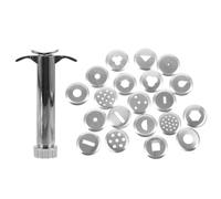 SAFIGLE Extrusora de Arcilla de Acero Inoxidable con Juego de Moldes Creativos Herramienta Multiusos para Modelar Barro y Plastilina Kit para Manualidades y Escultura Artesanal