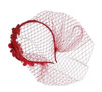 SAFIGLE Fascinador De Novia Velo De Encaje y Adorno Floral Para Bodas Fiestas De Té y Eventos Especiales Accesorio Elegante Para Mujeres