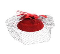 SAFIGLE Flor De Diadema Estilo Retro Con Velo Para Fiesta De Máscaras Tocados Diademas Tipo Pastillero