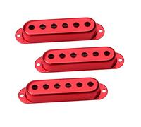 SAFIGLE Funda Metálica Para Pastilla De Guitarra Eléctrica Protectora De Metal Roja 48/50/52mm 6 Orificios