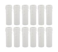 SAFIGLE Fundas para Velas Antigoteo de Plástico 30X100Mm 12 Piezas para Portalámparas de Araña Protección para Velas Cenas Románticas y Celebraciones