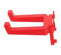 SAFIGLE Gancho para Botellas de Spray, Soporte para Colgar Botellas de Spray de Plástico Rojo, Gancho Largo para Pegboard y Panel Perforado, Montaje en Pared para Organizar Herramientas