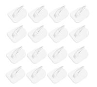 SAFIGLE Ganchos Adhesivos de Plástico Transparentes sin Perforación Mini Colgadores Reutilizables para Pared Paquete de 50 Unidades Ideales para Hogar Oficina y Organización