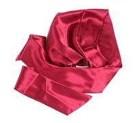 SAFIGLE Gorro de Satén para Dormir Mujer con Lazo Decorativo Gorra Quimioterapia Raso Protección Cabello Nocturna Color Vino Rojo Suave y Duradero