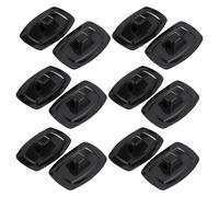 SAFIGLE Hebilla de Cuerda para Kayak y Bote de Asalto, Soportes de fijación Resistentes al, Kit de 10 Piezas Negras de plástico, Equipamiento para Deportes acuáticos y Pesca