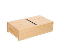 SAFIGLE Herramienta de Corte y Alisado de Jabón Artesanal de Madera con Cajón Extraíble para Recorte Preciso y Organización Manualidades de Velas y Jabones