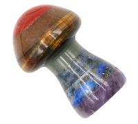 SAFIGLE Hongo De Piedra De Cristal Natural Decoración De Jardín Miniatura Forma De Seta Piedra Rústica Para Macetas Para Micro Paisajes Para Bosque Decorativo