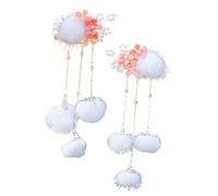 SAFIGLE Horquilla Borlas Hanfu Vintage Para Niñas Pinzas Pelo Pompones y Borlas Accesorios Pelo Para Niñas Para Fiestas o Eventos Especiales