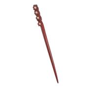 SAFIGLE Horquilla de Madera de Sándalo Rojo Vintage Palillos Cabello Doble Cara Tallada Accesorios de Estilo Chino para Mujer para Coleta de Fiesta Novia Boda Uso Diario