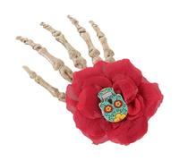 SAFIGLE Horquilla Esquelética Gótica para Halloween Accesorio para Cabello de Mujer Clip Resistente Antideslizante para Fiestas y Cosplay