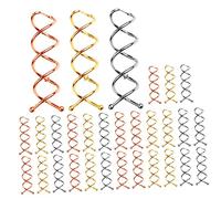 SAFIGLE Horquillas Espiral Para Moños 30 Unidades Doradas, Plateadas y Oro Rosa, Pinzas Para Peinados Resistentes Para Todo Tipo De Cabello, Uso Diario y Ocasiones Obsequios