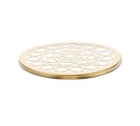 SAFIGLE Jarrón Metálico Estructura de Malla Dorada para Flores y Plantas, Diseño Sofisticado Que Preserva la Forma del Ramo en Oficinas y Espacios Comerciales