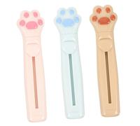 SAFIGLE Juego De 3 Recortadores De Cejas Recortador Personal Kit De Depilación Afeitadora Portátil Recortadora De Vello Facial Moldeadora Afeitadoras Faciales De Acero Inoxidable