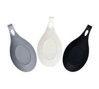 SAFIGLE Juego de 3 Reposacucharas de Silicona Resistentes al Calor para Encimera Soporte Antideslizante para Utensilios de Cocina Fácil de Limpiar Colores y Adecuado para Estufa