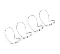 SAFIGLE Juego de 4 Púas Huecas para Dedos de Banjo y Mandolina, Diseño Ergonómico Metálico, Púa para Pulgar E Índice, Color Plateado, Accesorios para Guitarra Folk y Ukulele, Versátiles para Tocar