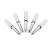 SAFIGLE Juego de 5 Ejes de Repuesto Resorte para Portarrollos de Papel Higiénico Pequeño Varilla de Plástico Acabado Cromado para Accesorios Baño Compatible y Fácil de Instalar