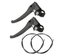 SAFIGLE Juego de palancas de freno antideslizantes para silla de ruedas manual de metal y plástico, incluye cable de reparación para movilidad en exteriores y hogar, 1 set para personas