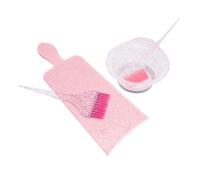 SAFIGLE Juego De Pincel y Bol Para Teñir Cabello 1 Unidad Tamaño Mediano Color Rosa Kit De Tinte Para Cabello Cepillo Doble Función Para Uso Doméstico y Salones