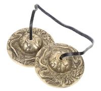 SAFIGLE Juguetes Retros Instrumento De Percusión De Campana Táctil Campana De Campana De Sonido Budista Instrumento De Percusión Religioso Campana Budista Orar Campana Nepal Cobre Yoga