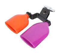 SAFIGLE Kit de Batería de Percusión Cencerro Alta y Baja Frecuencia de Bloque Metálico Juego de Batería para Accesorio Musical Educativo y Entretenimiento