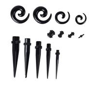 SAFIGLE Kit De Calibre Cónico De 54 Piezas Con Forma De Caracol Para De Orejas Kit De Herramientas Para Un Uso Seguro