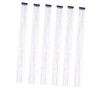 SAFIGLE Kit De Extensiones De Cabello Con Purpurina De Hadas Con Clip Y Accesorios De Arcoíris Brillantes Para Fiestas De Cumpleaños De Niñas Y Mujeres