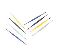 SAFIGLE Kit de Limpieza de Oídos 8 Piezas, Doble Cabezal de Plástico, Colores Variados (azul Oscuro, Amarillo, Verde Claro, Negro), Herramienta Reutilizable para Eliminar Cerumen, Cuidado