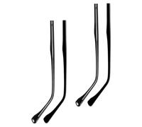 SAFIGLE Kit De Reemplazo 2 Pares Patillas Metálicas Para Gafas Negro Con Convexos y Planos, Accesorios Resistentes Para, Compatible Gafas Rotas Uso Diario, Piezas De Repuesto