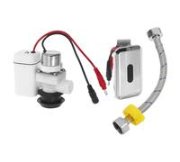 SAFIGLE Kit de Sensor Automático para Urinario de Pared Válvula de Descarga Abs, Sistema de Inducción Inteligente Dc, Accesorio para Reparación y Ahorro de Agua en Baños Públicos