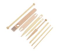 SAFIGLE Kit de Suministros para Telar de Tapices, Agujas de Crochet de Madera, Lanzadera de Tejido y Barra para Colgar, Herramientas para Manualidades Diy, Accesorios para Tejer