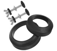 SAFIGLE Kit de Tornillos y Junta para Tanque de Inodoro de Goma y Acero Inoxidable Sello de Repuesto Antileak Compatible Varias Marcas Incluye Tornillos de Fijación para Asiento Piezas