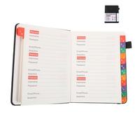 SAFIGLE Libro de Contraseñas y Direcciones Pestañas Alfabéticas, Tamaño B6, para Uso Portátil en Oficina y Viajes, Adecuado para Personas Mayores