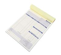 SAFIGLE Libro de Facturas sin Carbón 2 Partes 100 Hojas Tamaño Estándar Respaldo Rígido Cuaderno de Recibos y Pedidos Autocopiantes para Pequeñas Empresas Registro y Gestión de