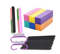 SAFIGLE Limas de Uñas para Manicura Mini Cepillo de Uñas Pulidores de Tira de Lijado para Herramientas de Manicura Lijadora para Uso Profesional